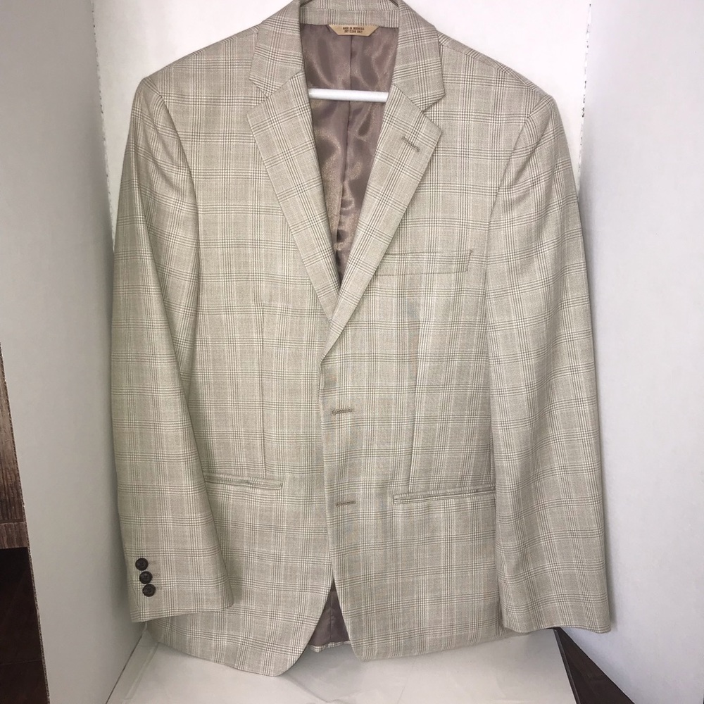Haggar dress coat, 38R, tan/brown